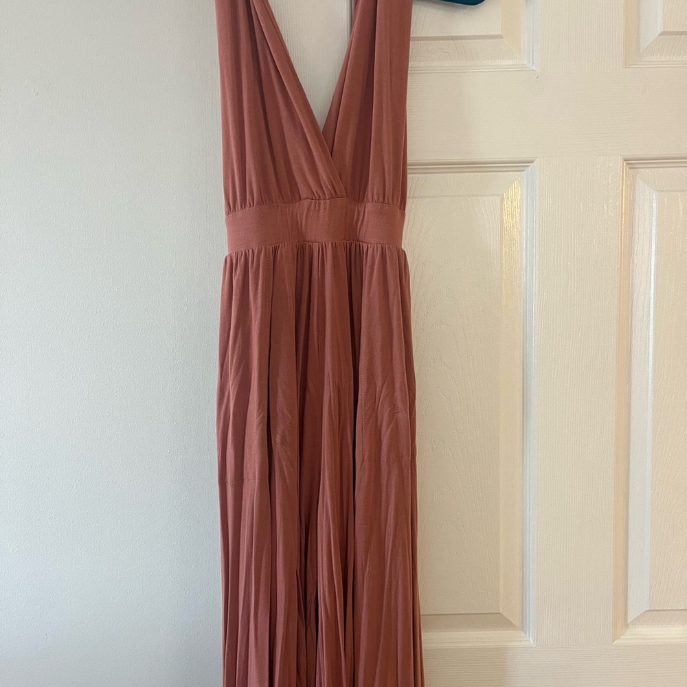 Free People dusty rose multi-way convertible jumpsuit
